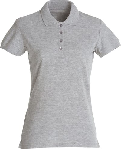 Clique Basic Polo Women 028231 - Grijs-melange - S