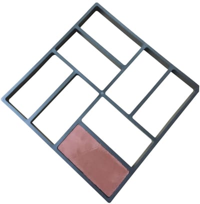 Betonmal Pad - Stapsteen mal - Tuinpad Aanleggen - Herbruikbaar Sjabloon - 40x40 cm - Zwart