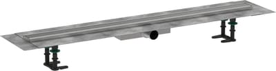Hansgrohe RainDrain Compact - Douchegoot 100 cm, met rooster, geborsteld roestvrij staal 56170800