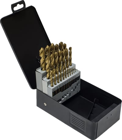 Hardhout Borenset HSS|G TiN | 25 delig
