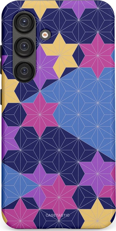 Casetastic Hoesje Geschikt voor Samsung S25 - Stijlvolle Beschermende Duo-layer Case - Sterrenlijn