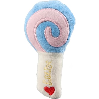 Lolly Huisdier Pluche Speelgoed Bijtbestendig Tanden Slijpen Verlicht Verveling Interactief Hond Kauwspeelgoed voor blauw