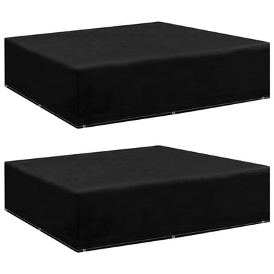 vidaXL - Tuinmeubelhoezen - 2 - st - met - 8 - oogjes - 200x200x70 - cm