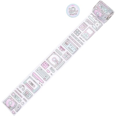 1 Rol Schattige Cartoon Die-cut Tape Toploader Deco Stickers DIY Scrapbooking Journaling Decoratieve Collage Stickers Tape