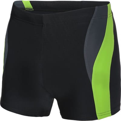 Ladeheid LA-LA40-255-SO Heren Zwembroek - Zwemshorts - sneldrogend - Koordsluiting - Polyester & Elastaan - Zwart/Grafiet/Groen - L
