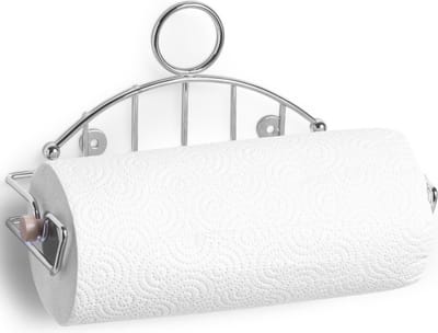 Zeller Muur Keukenrolhouder - Zilver Metaal - 28 x 13 cm - Keukenaccessoires