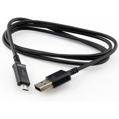 Zwart 1 st. Micro USB-kabel Oplaadkabel Smartphones 1m voor Samsung Galaxy S3 S4 HTC WFR
