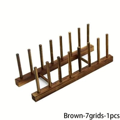 Multifunctioneel Houten Standrek Keuken Bord Deksel Afdruiprek Organizer Keuken Diversen Rek Bekers Plank Tafel Boek Display