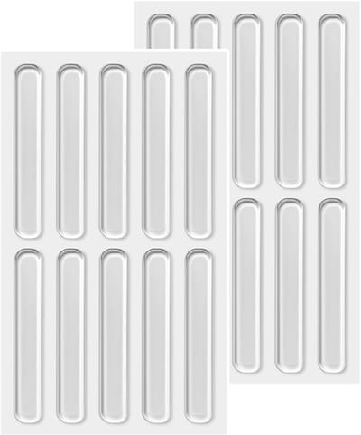 Elastic Buffers - 20 Transparante Siliconen Pads, Zelfklevende Rubber Voeten voor Meubels, Deuren en Apparaten