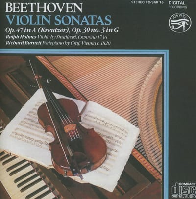 Richard Burnett & Ralph Holmes - Beethoven: Violin Sonatas : Op. 47 in A (Kreutzer), Op. 30 No. 3 in G (CD)