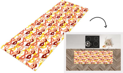 Keukenloper - Loper keuken - Masker - Patronen - Carnaval - 150x50 cm - Keukenloper vinyl