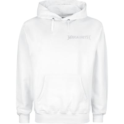 Megadeth Trui met capuchon - Album 17 Cover - S tot 5XL - voor Mannen - wit