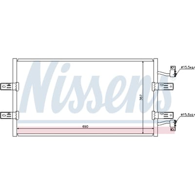 Condensator, airconditioning NISSENS 940119