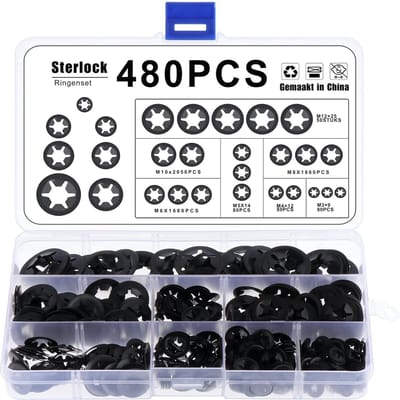 Complete Set Van 480 Starlock Sluitringen En Bevestigingselementen - Perfect Voor Elke Klus!