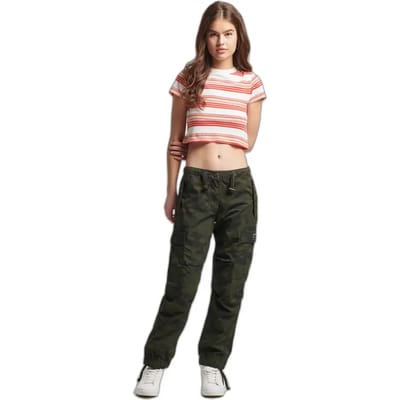 T-shirt court biologisch katoen meisje Superdry Vintage