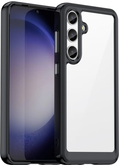 Voor Samsung Galaxy S24 5G kleurrijke serie acryl + TPU telefoonhoesje (zwart)