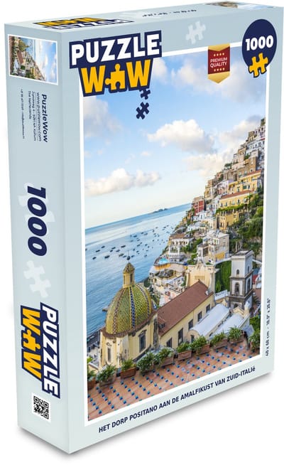 Puzzel Het dorp Positano aan de Amalfikust van Zuid-Italië - Legpuzzel - Puzzel 1000 stukjes volwassenen