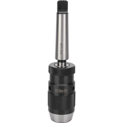 Mandrin de perceuse sans clé Cône Morse Libération rapide pour perceuse à colonne MT3‑B16 0,5‑16 mm blanc