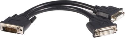 StarTech 20 cm LFH-59 mannelijk naar dual vrouwelijk DVI-I DMS-59 kabel
