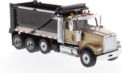 Western Star 4900 Dumptruck - Kieper met Ox Bodies Stampede opbouw - 1:50 - Diecast Masters - Transport Series