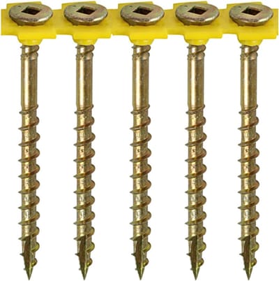 TIMco 1000 stuks Gekleurde vloerschroef 4.2 x 55 mm Geel