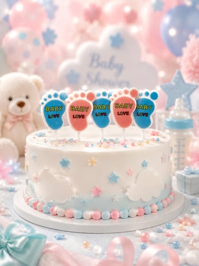 Verjaardagstaart kaarsjes – Baby Voetje - Happy Birthday kaars – verjaardags kaars – gekleurde kaarsjes – taartdecoratie – feest - taartversiering – feestartikel – verjaardagscadeau – taartaccesoires - geboorte kaarsje