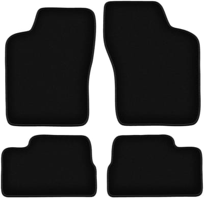 BASIC zwarte veloursmatten voor: Daewoo Nexia hatchback, sedan (1994-1998)