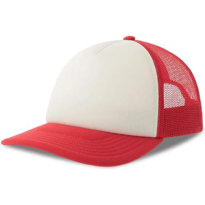 Atlantis Headwear Kid Rapper-S Cap AT534 - White/Red - One size