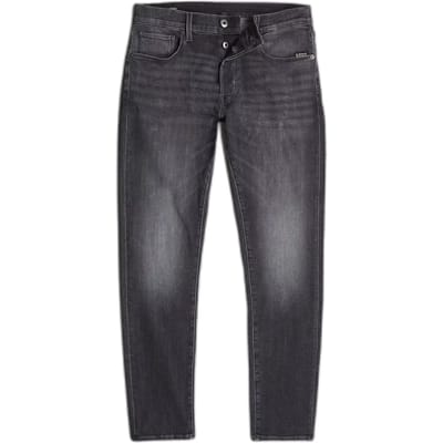 G-STAR 3301 Slim Heren Jeans - faded black magnet