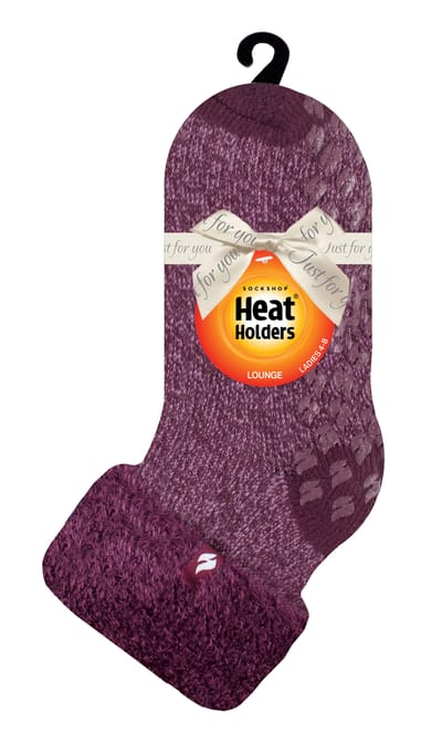 Heat Holders - Non Slip Bedsokken voor dames - Rose / Mauve (Queenstown)