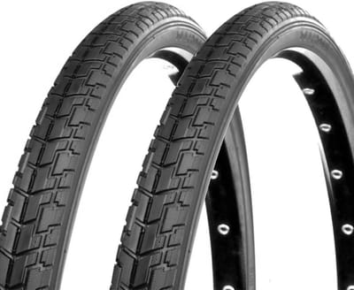 Fietsbanden 26 x 1.75 (47-559) voor Stadsfiets en Mountainbike, Zwart