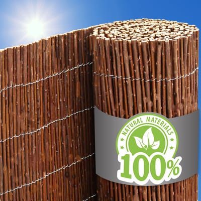 100x300 Wilgenmat Balkon - Wilgen Schutting als Tuinscherm Balkonscherm - Tuin Terras Afscherming