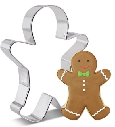 Uitsteekvormpje Koekemannetje groot - 13CM - Metaal vorm Peperkoekmannetje - Kerst koekjes bakken - Deeg uitsteken
