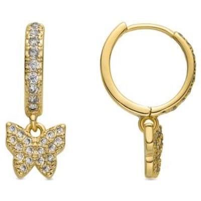 Luxenter Oorbellen met Glimmende Zirkonia 18k goud afwerking - Thai
