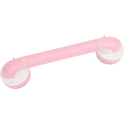 Poignée de douche à ventouse 36,5 cm Longueur Barre de sécurité robuste Barre d'appui pour baignoire pour bébé Enfants Rose rose