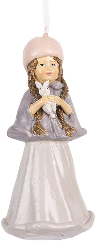 Clayre & Eef Kersthanger Kind 11 cm Beige Kunststof