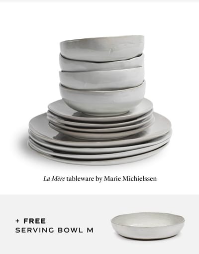 Serax Marie Michielssen Serviesset La Mère off white 13 delig / 4 personen (+ GRATIS serveerschaal)