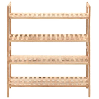 vidaXL - Schoenenrek - 69x26x81 - cm - massief - walnotenhout