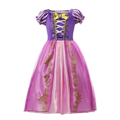 Costume Cosplay Princesse Enfant Fille Robe Reine des Neiges Halloween Carnaval Vêtements Mignons Cosplay Vêtements de Soirée pour 2-10 Ans 4-5T(120) pink