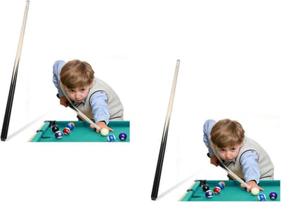 Mini Pool Cue Stick voor Kinderen: 18.8 inch Houten Billiard Stok met Ergonomische Grip, Lichtgewicht en Ideaal voor Binnenactiviteiten, Spelletjes en Verjaardagen