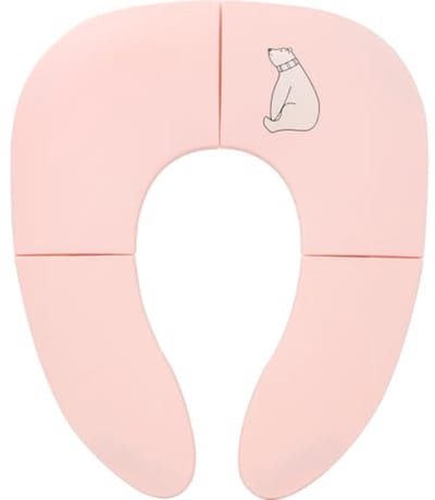 Opvouwbaar Reispotje voor Peuters - Antislip Toiletbrillen met Zuignappen en Gratis Reistas - Roze