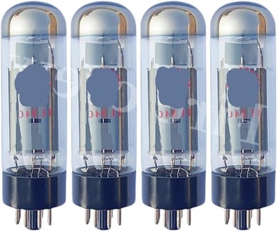Vacuümbuis - Audio buis - Hifi versterker - Bijpassende quad - 4 stuks - Zilver