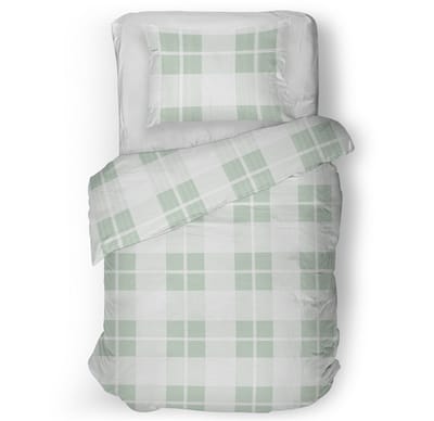 Snoozing Isabel Dekbedovertrek - Eenpersoons - 140x200/220 cm - Green