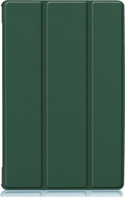 Hoesje - Geschikt voor Lenovo Tab M10 FHD Plus (2e / 2nd Generatie) - Dun & Stevig - Trifold Bookcase - Hard Cover - Hardcover Book Case - Tablet Hoes - Donkergroen