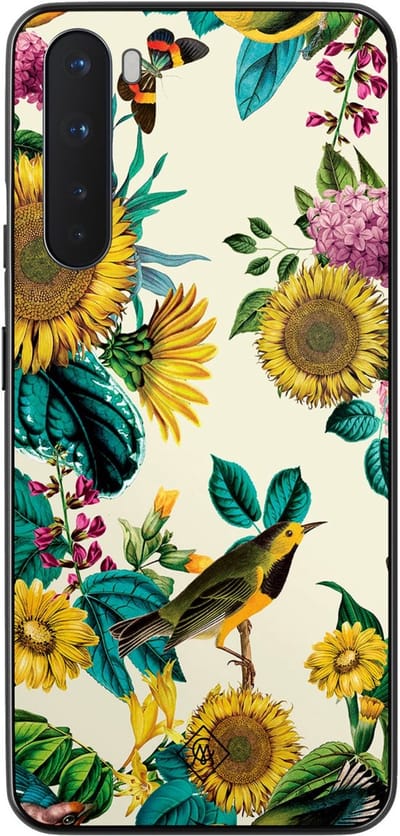 Casimoda® hoesje - Geschikt voor OnePlus Nord - Zonnebloemen / Bloemen - TPU - Backcover - Geel - Bloemen