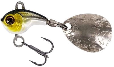 Westin Dropbite Tungsten Spin Tail Jig 2cm 13g – Compacte Long Cast Roofvis Jig - Kleur : Bling Perch