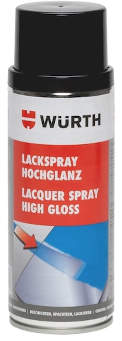 Wurth - Lakspray nitroalkydkwaliteit hoogglans - lakspray, hoogglans inhoud 400 ml
