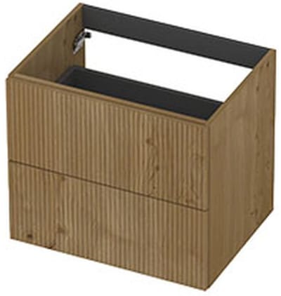 INK - Onderkast 2L Fineer Gefreesd Tbv Greep - 600x450x520 Mm - Natur