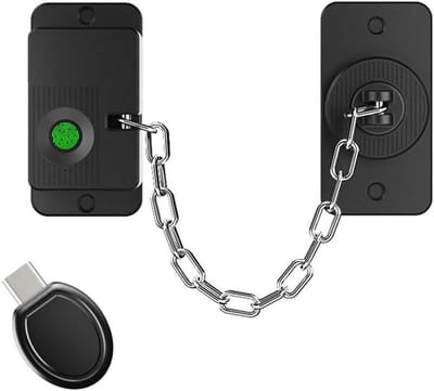 Vingerafdrukslot Deuren - Veiligheidsslot Kast - Snelle Toegang - 0.5s Halfgeleider Sensor - 8 x 3 x 3 cm - Zwart