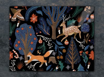 TMK ArtDeko - Snijplank Glas - 52x40 cm - Dieren - UV-print